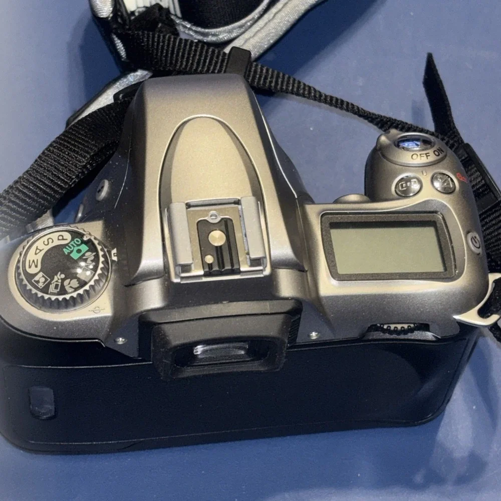 Nikon N55 35mm Film SLR Camera w/ Nikon Lens, Strap & Case | Untested